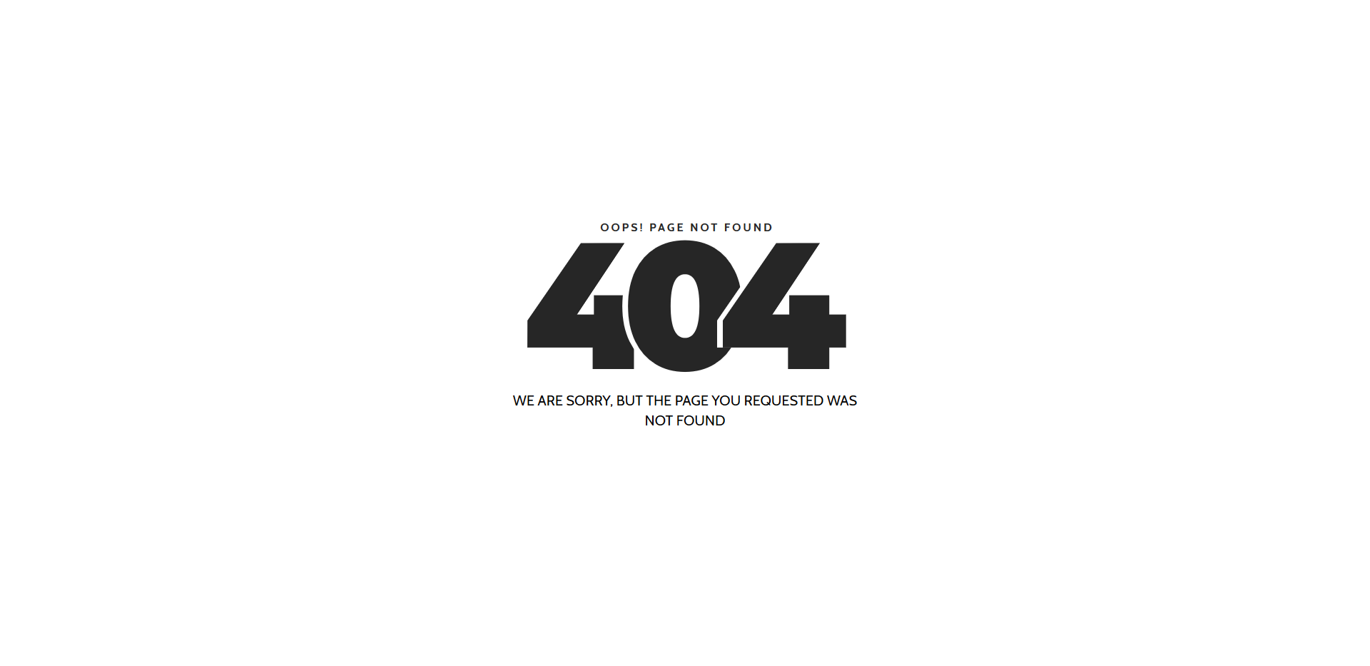 404 Error